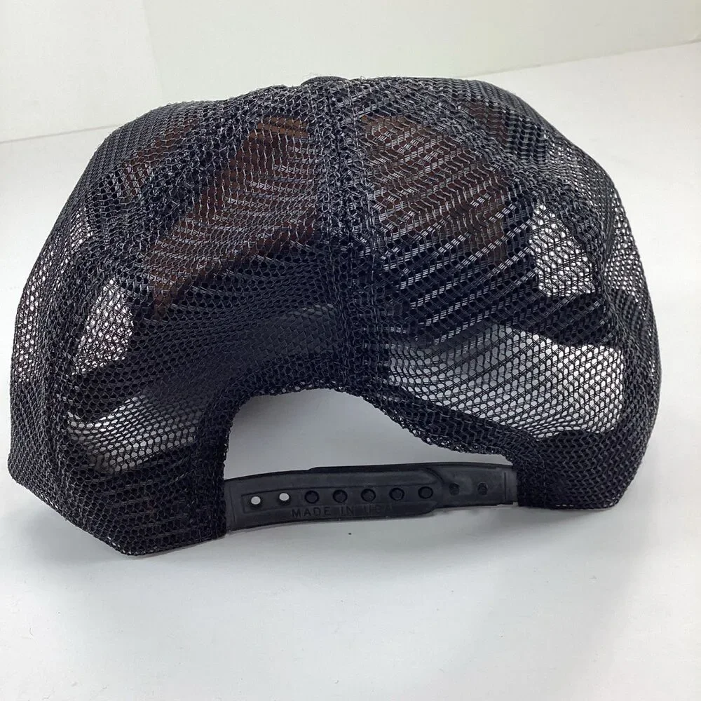 Vintage NRA Black Mesh Trucker Hat Snapback Made In USA One Size